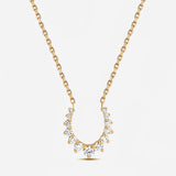 Forever Confident Necklace in 18K Gold with White Diamonds
