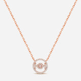 Challenge 9k necklace in Pink Gold and White Diamonds