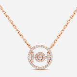 Challenge 9k necklace in Pink Gold and White Diamonds