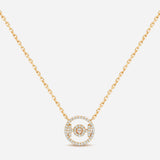 Challenge 9k necklace in Yellow Gold and White Diamonds