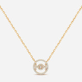 Challenge Necklace in 9K Gold with White Diamonds
