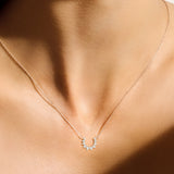 Confidence 9K Necklace in White Gold & White Diamonds