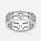 Challenge Ring in 18K Gold with White Diamonds
