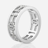 Challenge Ring in White Gold with White Diamonds