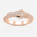 Celebration Horse Head Ring in 18K Gold with White Diamonds