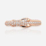 Celebration Horse Head Ring in 18K Gold with White Diamonds