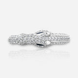 Celebration Horse Head Ring in 18K Gold with White Diamonds