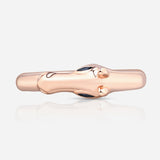 Celebration Horse Head Ring in Pink Gold