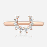 Confidence Ring in 9K Gold with White Diamonds — styled, TOTI equestrian jewellery