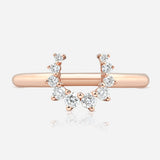 Confidence Ring in 9K Gold with White Diamonds — styled, TOTI equestrian jewellery