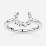 Confidence Ring in 9K Gold with White Diamonds — alternative view, TOTI equestrian jewellery