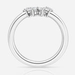 Confidence Ring in 9K Gold with White Diamonds — front view, TOTI equestrian jewellery
