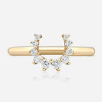 Confidence Ring in 9K Gold with White Diamonds — detail, TOTI equestrian jewellery