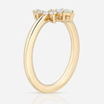 Confidence Ring in 9K Gold with White Diamonds — on model, TOTI equestrian jewellery