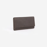 TOTI Phone Holder - Dark Brown — front view, TOTI equestrian accessory