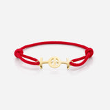 Challenge Cord Bracelet in Red and Yellow Gold