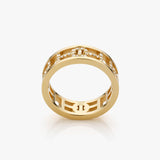 Challenge Ring Yellow Gold with White Diamonds