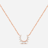 Confidence Necklace in 9K Gold with White Diamonds