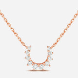 Confidence Necklace in 9K Gold with White Diamonds