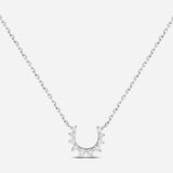 Confidence 9K Necklace in White Gold & White Diamonds