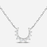 Confidence 9K Necklace in White Gold & White Diamonds