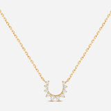 Confidence 9K Necklace in Yellow Gold & White Diamonds