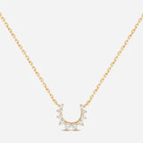 Confidence Necklace in 9K Gold with White Diamonds