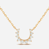 Confidence 9K Necklace in Yellow Gold & White Diamonds