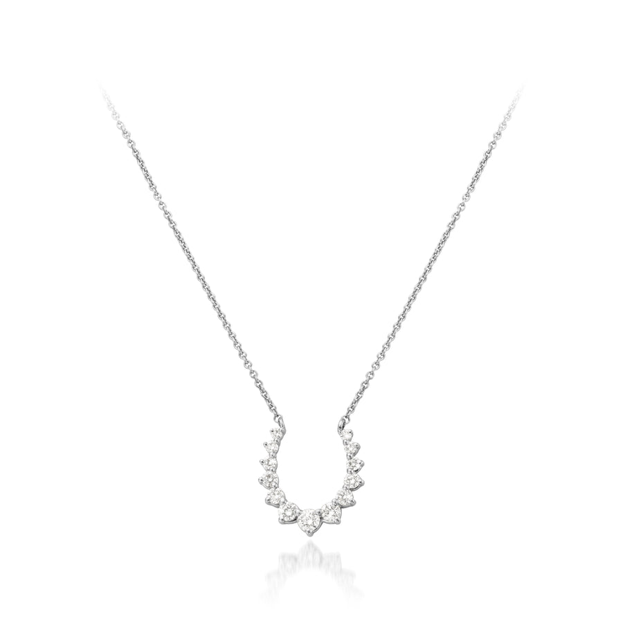 Confidence Necklace in White Gold with White Diamonds